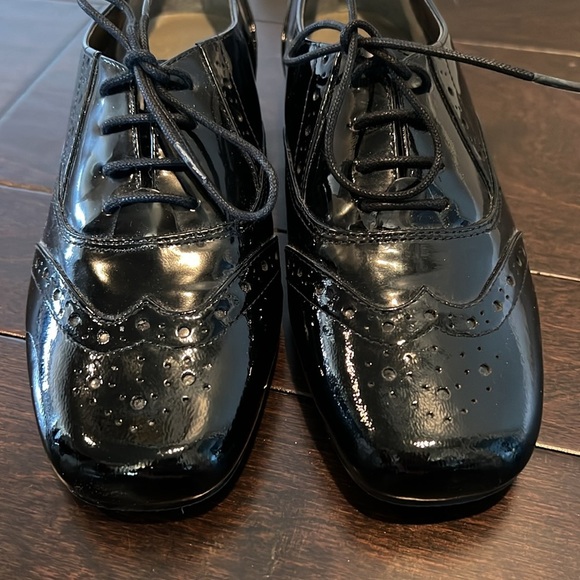 Walking cradles Mark Lemp black patent leather shoe 8 - Picture 2 of 14